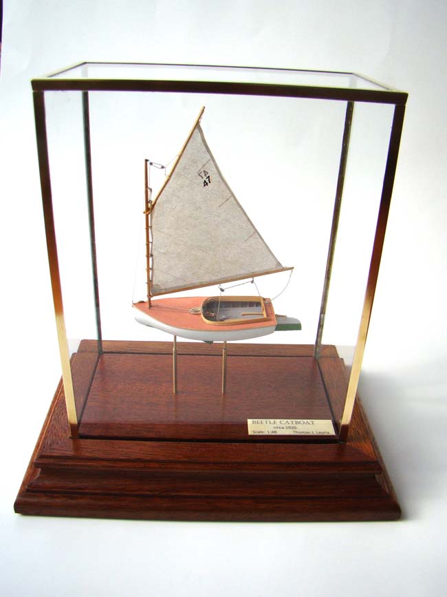 An exceptionally fine scratch built model of a circa 1921 Beetle Catboat in 1:48 scale — image 4